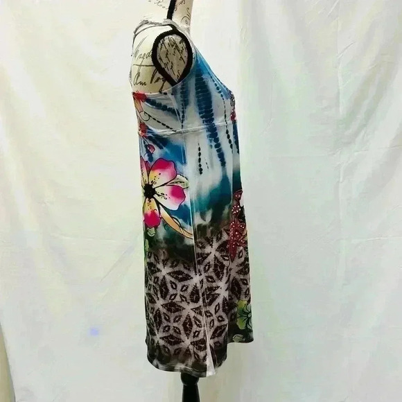 Spy Zone Floral Sleeveless Midi Dress - Picture 6 of 14
